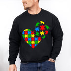 Autism heart pieces, Autism Theme T-shirt, Hoodie, Sweatshirt