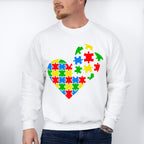 Autism heart pieces, Autism Theme T-shirt, Hoodie, Sweatshirt