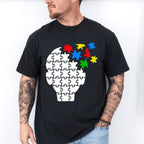 Autism Head, Autism Theme T-shirt, Hoodie, Sweatshirt