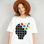 Autism Head, Autism Theme T-shirt, Hoodie, Sweatshirt