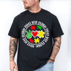 Peace Love Autism, Autism Theme T-shirt, Hoodie, Sweatshirt