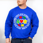 Peace Love Autism, Autism Theme T-shirt, Hoodie, Sweatshirt