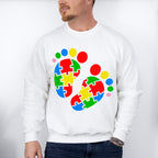 Autism Footprints, Autism Theme T-shirt, Hoodie, Sweatshirt