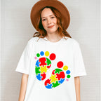 Autism Footprints, Autism Theme T-shirt, Hoodie, Sweatshirt