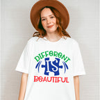 Different Is Beautiful, Autism Theme T-shirt, Hoodie, Sweatshirt