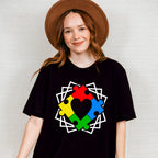 Autism Puzzle Heart, Autism Theme T-shirt, Hoodie, Sweatshirt