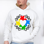 Autism Puzzle Heart, Autism Theme T-shirt, Hoodie, Sweatshirt