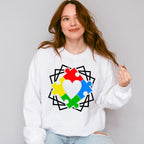 Autism Puzzle Heart, Autism Theme T-shirt, Hoodie, Sweatshirt