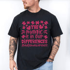 The Magic Is In Our Differences, Autism Theme T-shirt, Hoodie, Sweatshirt