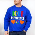 Love Difference, Autism Theme T-shirt, Hoodie, Sweatshirt