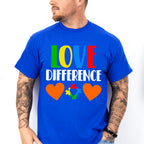Love Difference, Autism Theme T-shirt, Hoodie, Sweatshirt