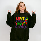 Love Needs No Words, Autism Theme T-shirt, Hoodie, Sweatshirt