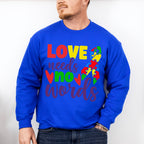 Love Needs No Words, Autism Theme T-shirt, Hoodie, Sweatshirt