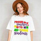 Proud Teacher To Au-some Students, Autism Theme T-shirt, Hoodie, Sweatshirt