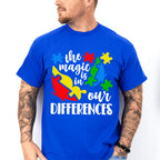 The Magic is In Our Differences, Autism Theme T-shirt, Hoodie, Sweatshirt