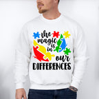 The Magic is In Our Differences, Autism Theme T-shirt, Hoodie, Sweatshirt