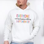 Everyone Communicates Differently, Autism Theme T-shirt, Hoodie, Sweatshirt