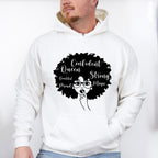 Afro Queen Glasses Design Juneteenth Unisex Crewneck T-Shirt Sweatshirt Hoodie