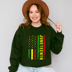 Juneteenth USA Flag - Juneteenth Unisex Crewneck T-Shirt Sweatshirt Hoodie