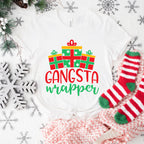 Gangsta Wrapper Design - Christmas Unisex Crewneck T-Shirt Sweatshirt Hoodie