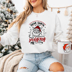Dear Santa Stop Judging Me Design - Christmas Unisex Crewneck T-Shirt Sweatshirt Hoodie
