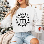 Gangsta Wrapper Design - Christmas Unisex Crewneck T-Shirt Sweatshirt Hoodie