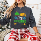 Baby First Christmas Design - Christmas Unisex Crewneck T-Shirt Sweatshirt Hoodie