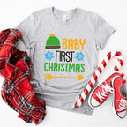 Baby First Christmas Design - Christmas Unisex Crewneck T-Shirt Sweatshirt Hoodie