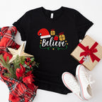 Believe Santa Design - Christmas Unisex Crewneck T-Shirt Sweatshirt Hoodie