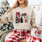 Merry Bright Tree - Christmas Unisex Crewneck T-Shirt Sweatshirt Hoodie