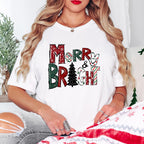 Merry Bright Tree - Christmas Unisex Crewneck T-Shirt Sweatshirt Hoodie