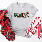 Believe Christmas Tree - Christmas Unisex Crewneck T-Shirt Sweatshirt Hoodie