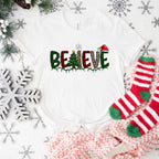 Believe Christmas Tree - Christmas Unisex Crewneck T-Shirt Sweatshirt Hoodie