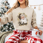 Believe Santa Design - Christmas Unisex Crewneck T-Shirt Sweatshirt Hoodie