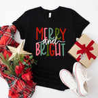 Merry and Bright Design - Christmas Unisex Crewneck T-Shirt Sweatshirt Hoodie