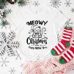 Meowy Christmas And a Happy Meow Year - Christmas Unisex Crewneck T-Shirt Sweatshirt Hoodie