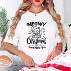 Meowy Christmas And a Happy Meow Year - Christmas Unisex Crewneck T-Shirt Sweatshirt Hoodie