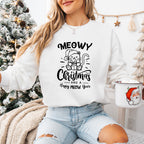 Meowy Christmas And a Happy Meow Year - Christmas Unisex Crewneck T-Shirt Sweatshirt Hoodie