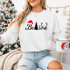 Christmas Believe Design - Christmas Unisex Crewneck T-Shirt Sweatshirt Hoodie