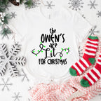 The Owen's Are Lit For Christmas - Christmas Unisex Crewneck T-Shirt Sweatshirt Hoodie