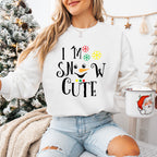 I'm Snow Cute Design - Christmas Unisex Crewneck T-Shirt Sweatshirt Hoodie
