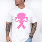 Fighting Breast Cancer Afro, Cancer Theme T-shirt, Hoodie, Sweatshirt
