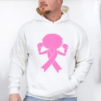 Fighting Breast Cancer Afro, Cancer Theme T-shirt, Hoodie, Sweatshirt