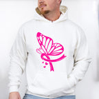 Pink Butterfly Ribbon ,Cancer Theme T-shirt, Hoodie, Sweatshirt