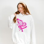 Pink Butterfly Ribbon ,Cancer Theme T-shirt, Hoodie, Sweatshirt