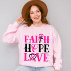 Faith, Hope and Love ,Cancer Theme T-shirt, Hoodie, Sweatshirt