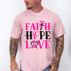 Faith, Hope and Love ,Cancer Theme T-shirt, Hoodie, Sweatshirt