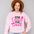 Give Cancer The Boot ,Cancer Theme T-shirt, Hoodie, Sweatshirt