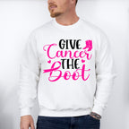 Give Cancer The Boot ,Cancer Theme T-shirt, Hoodie, Sweatshirt
