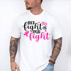 Her Fight Ribbon ,Cancer Theme T-shirt, Hoodie, Sweatshirt